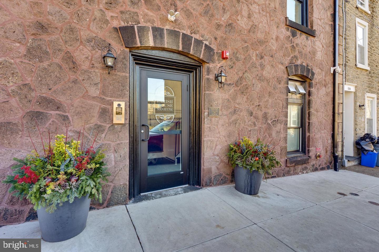 a house with a entryway