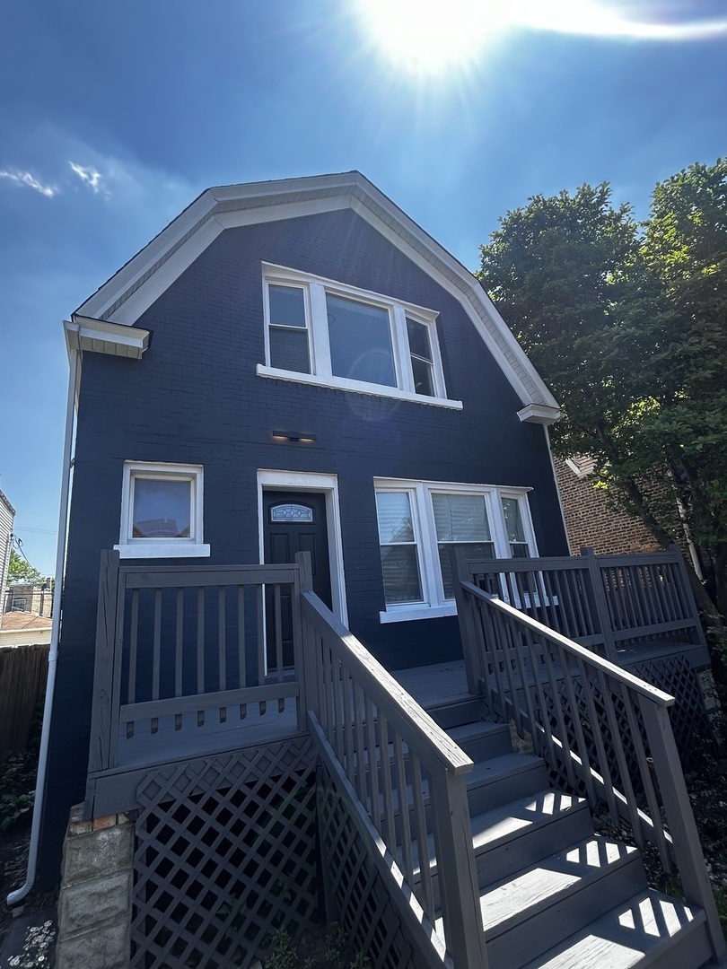 a front view of a house