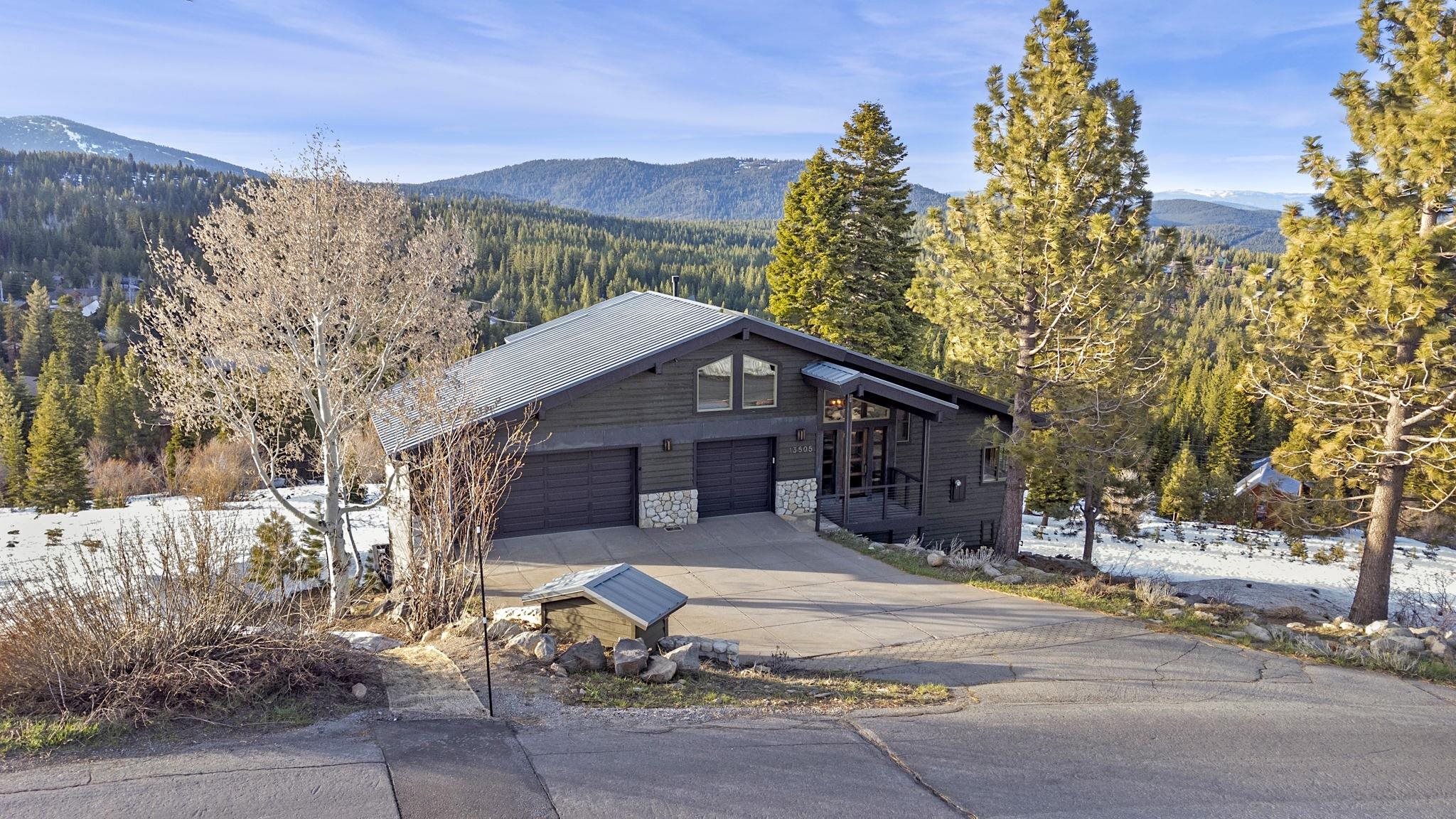 a house view with a outdoor space