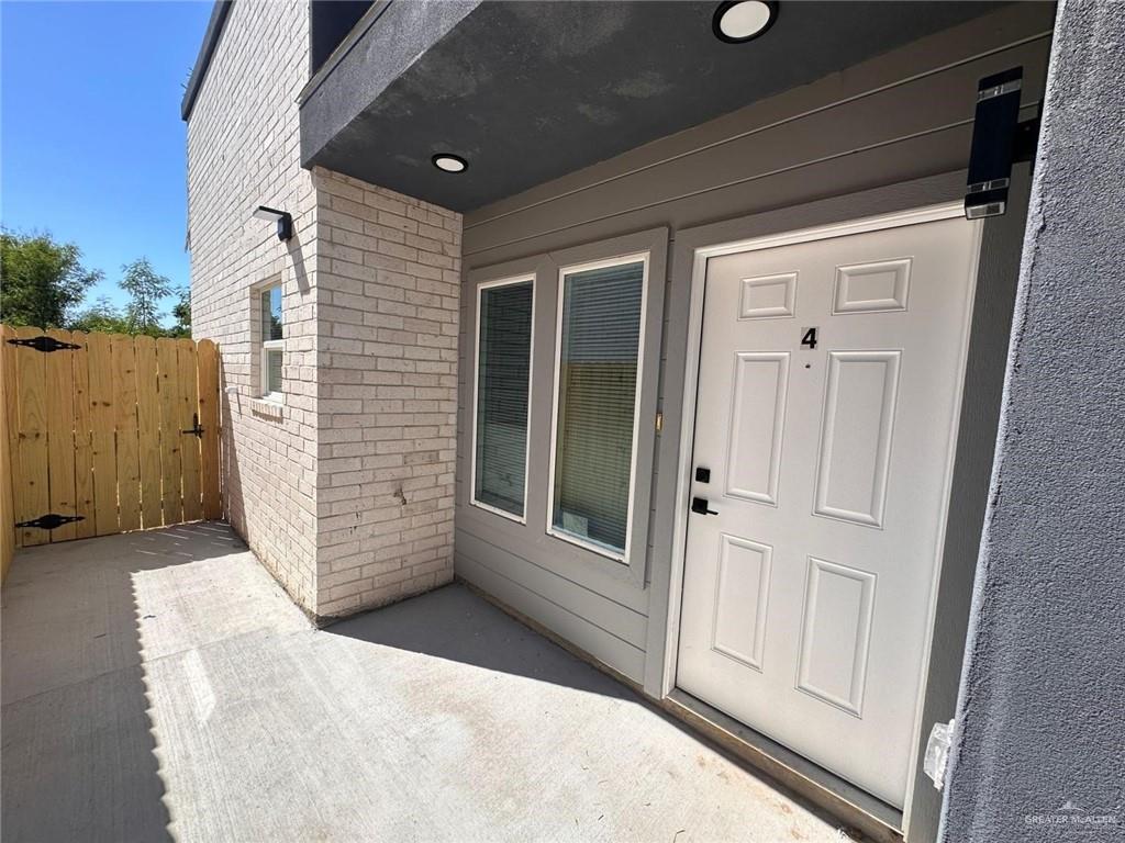 a view of a house with a wooden door