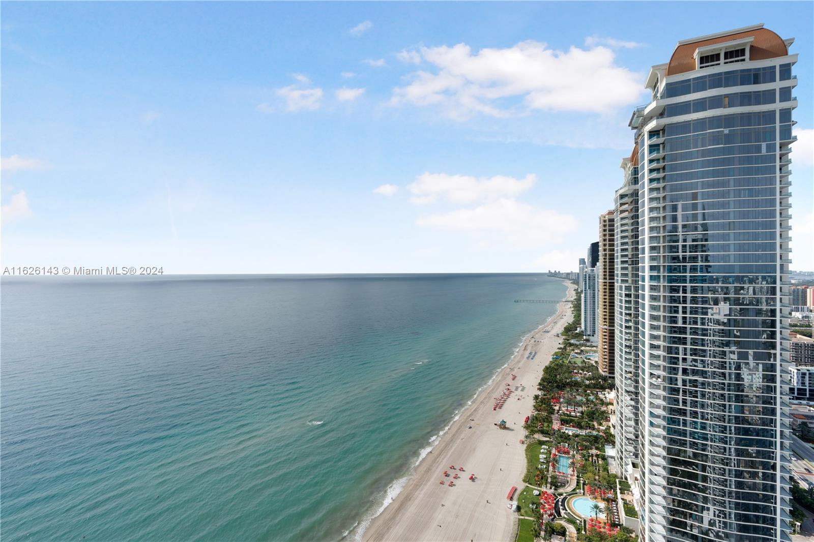 a view of balcony with ocean view