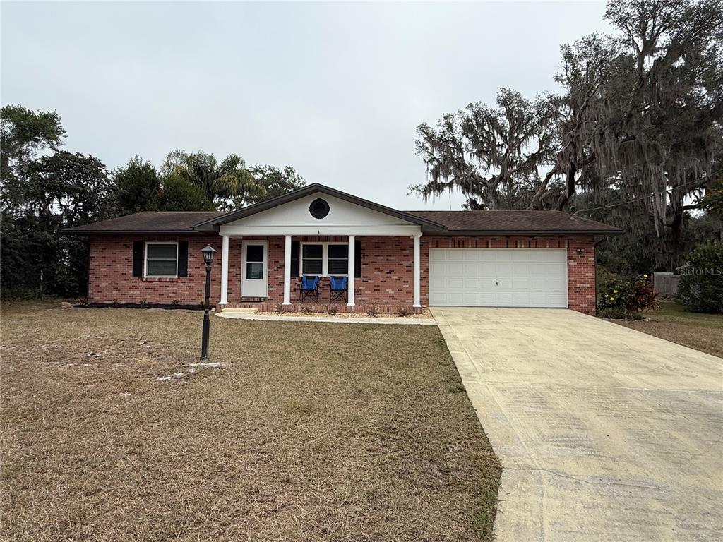 front view of a house with a porch