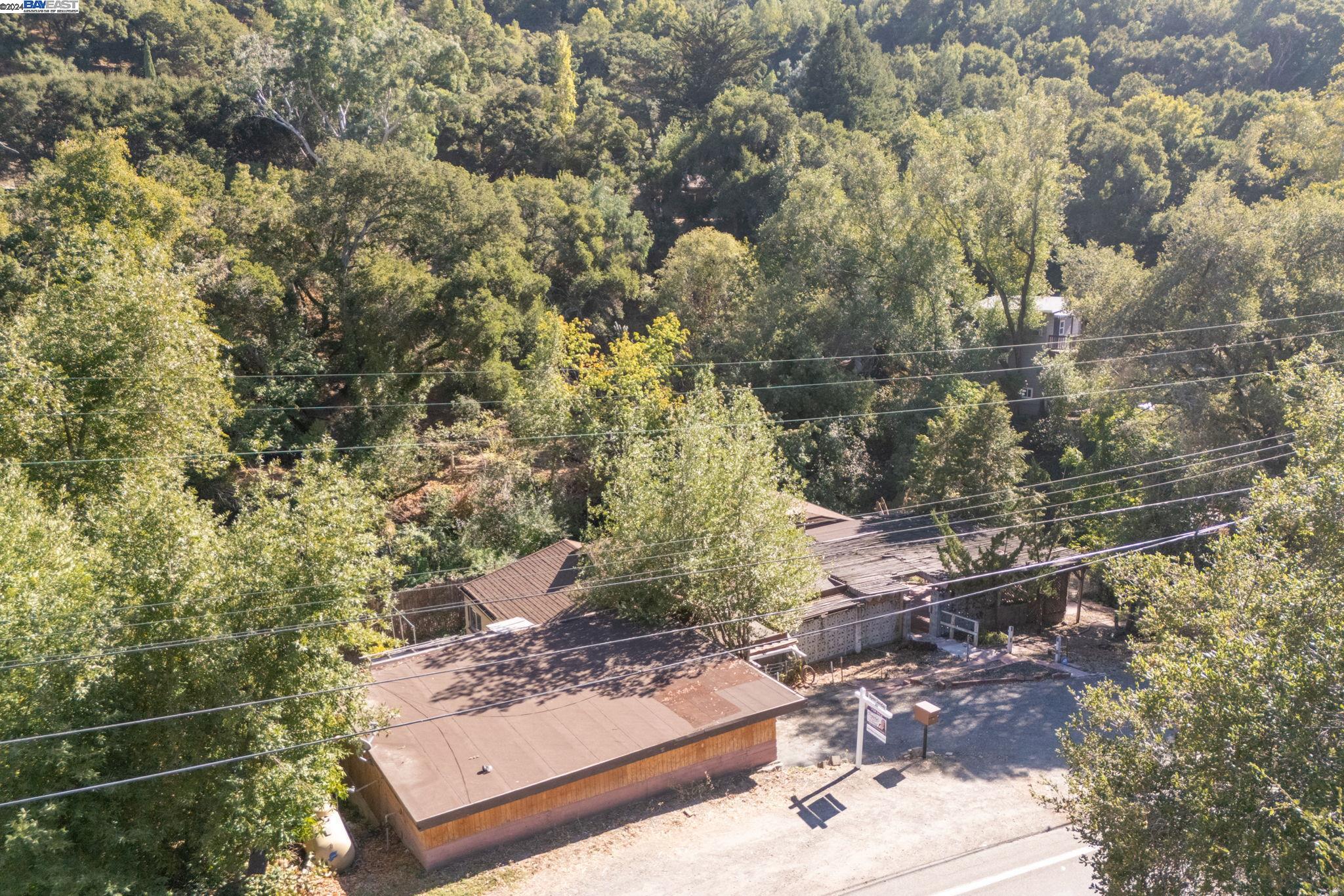 a view of backyard with green space