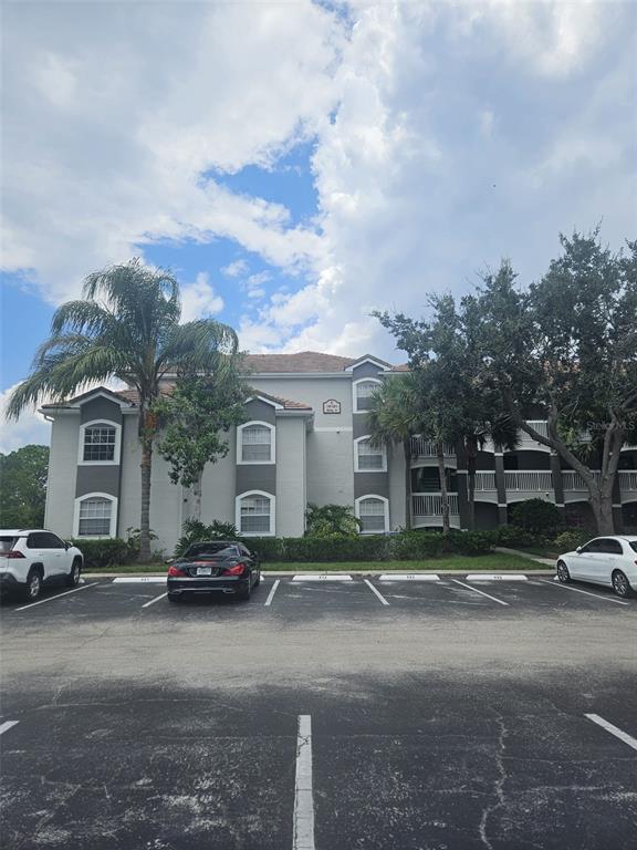 a building with trees in front of it