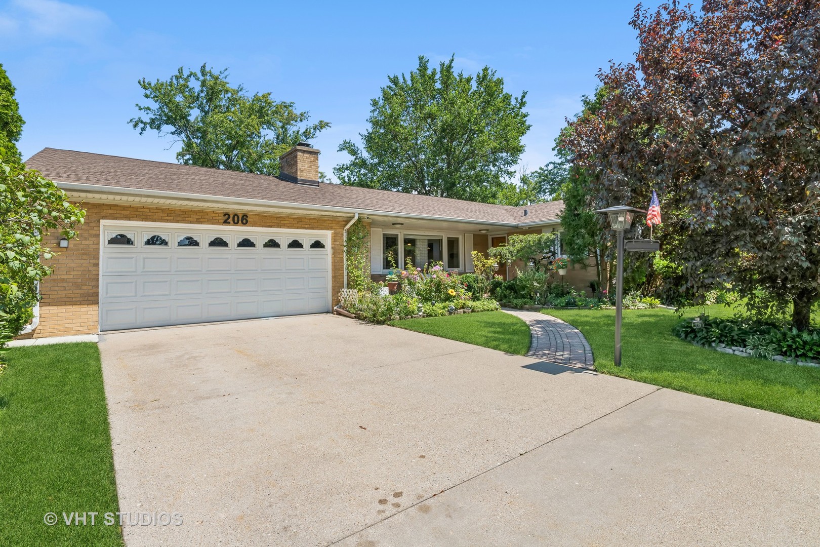 front view of house with a yard