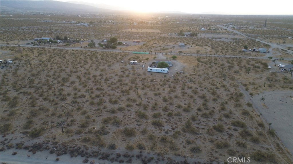 a view of a dry yard