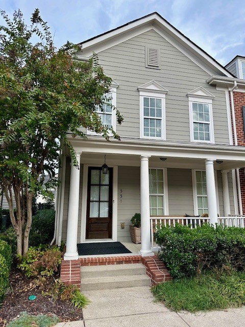 a front view of a house