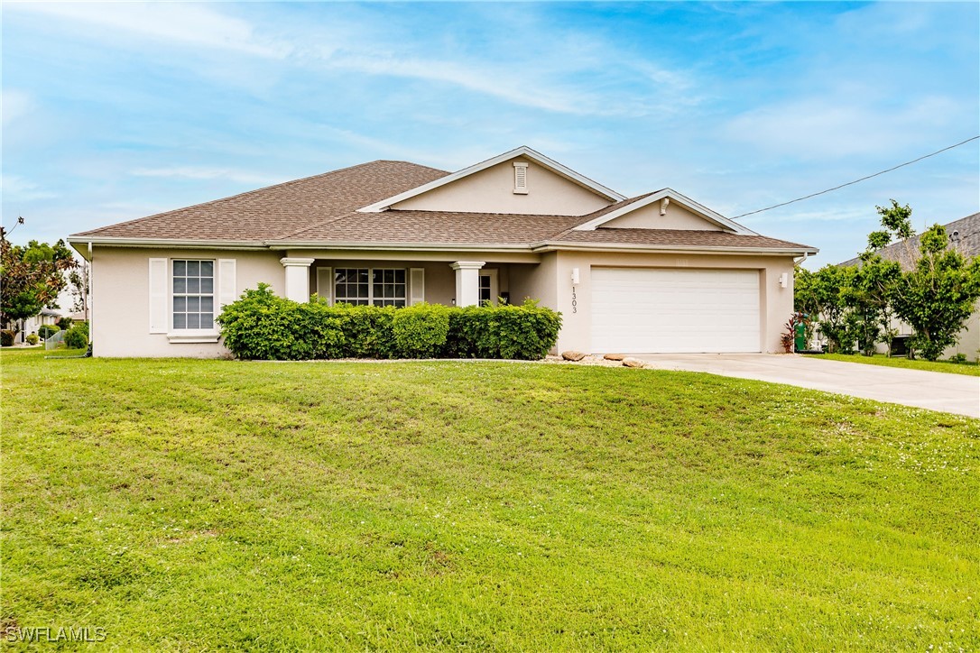 a front view of a house with yard