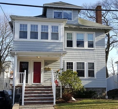 a front view of a house