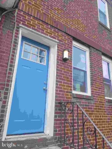 a view of front door of house