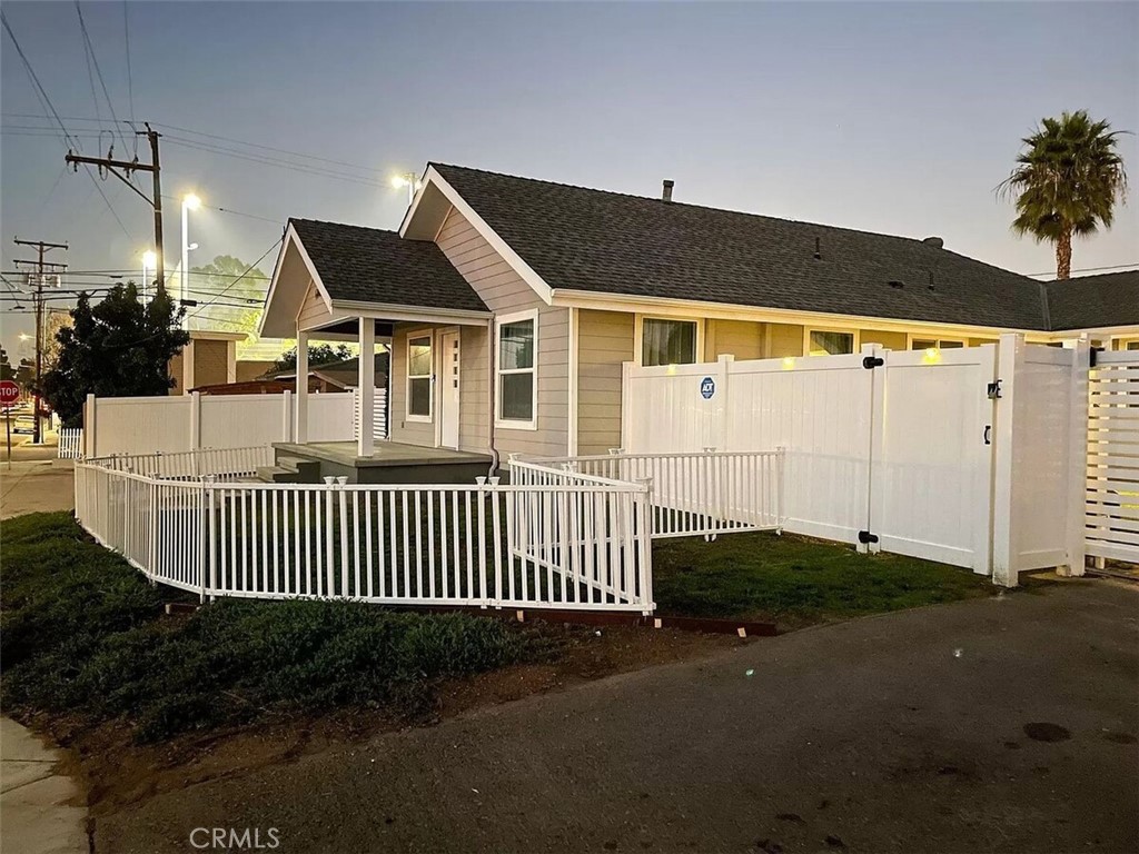 a view of a house with a park