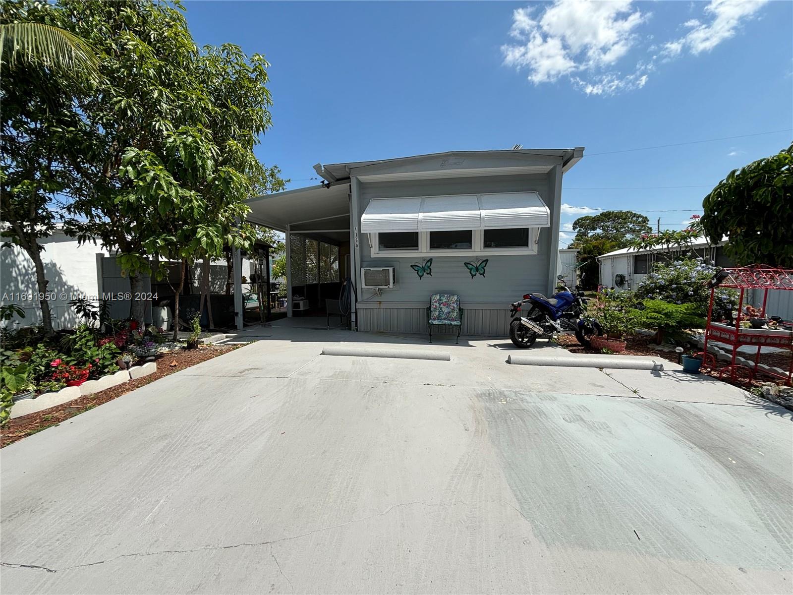 a view of a house with a patio