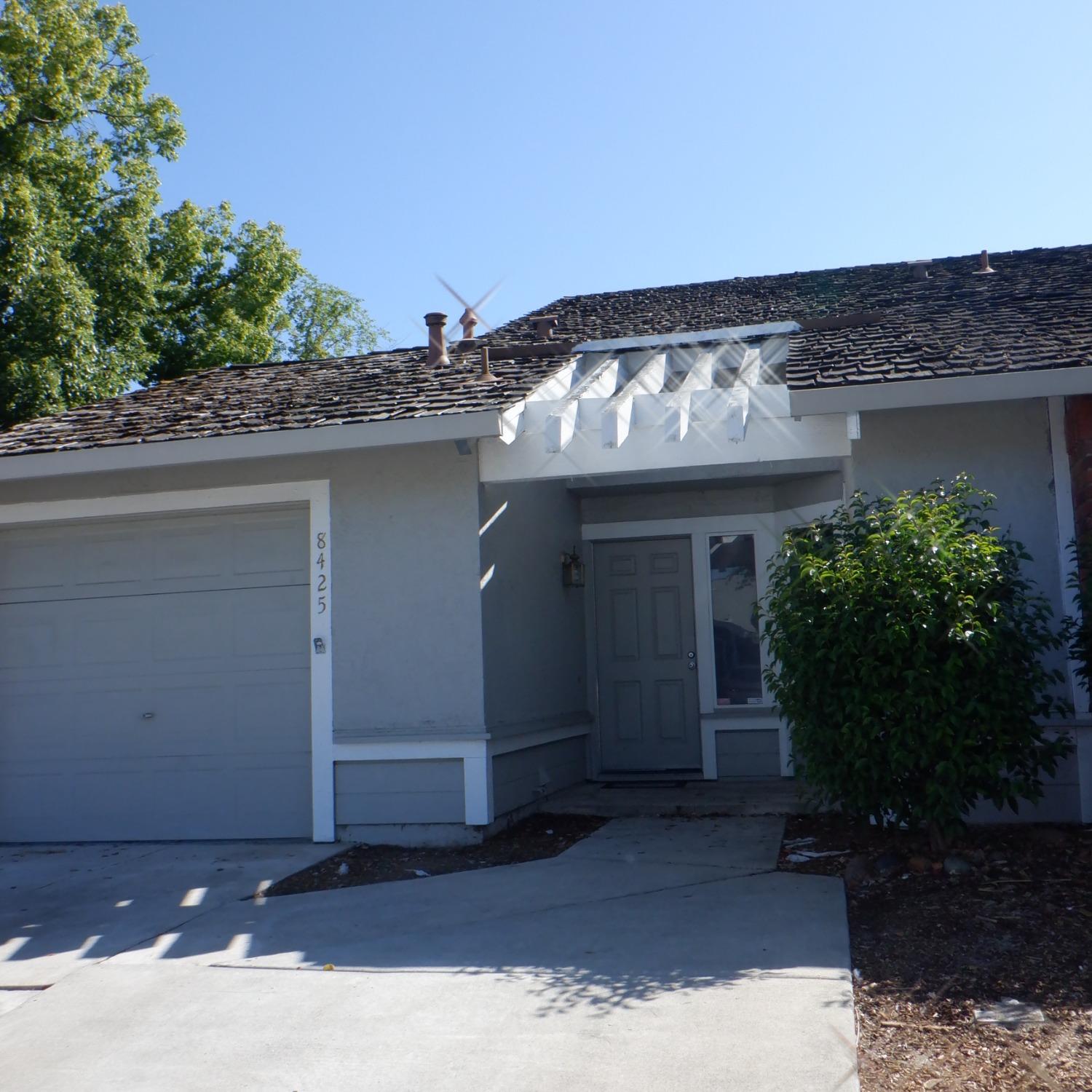 a front view of a house