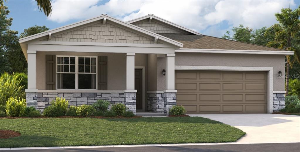 front view of a house and a yard