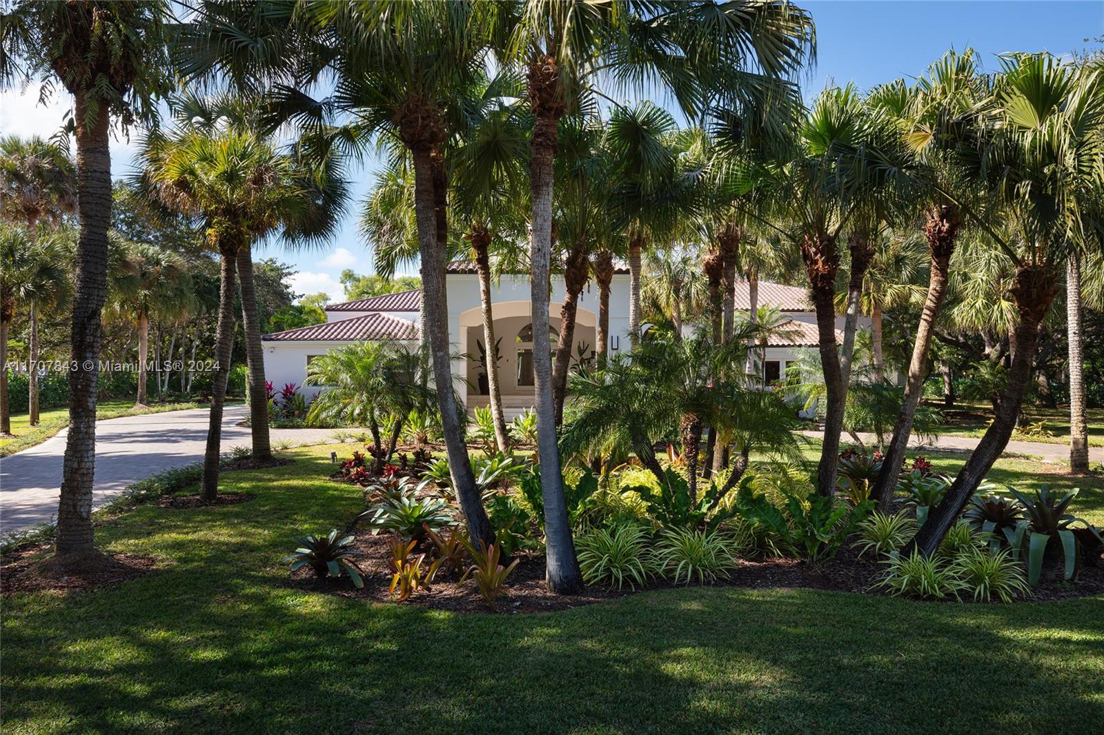 a view of a backyard with a garden