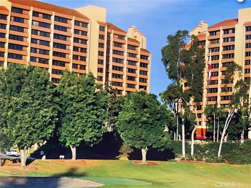 a front view of a building