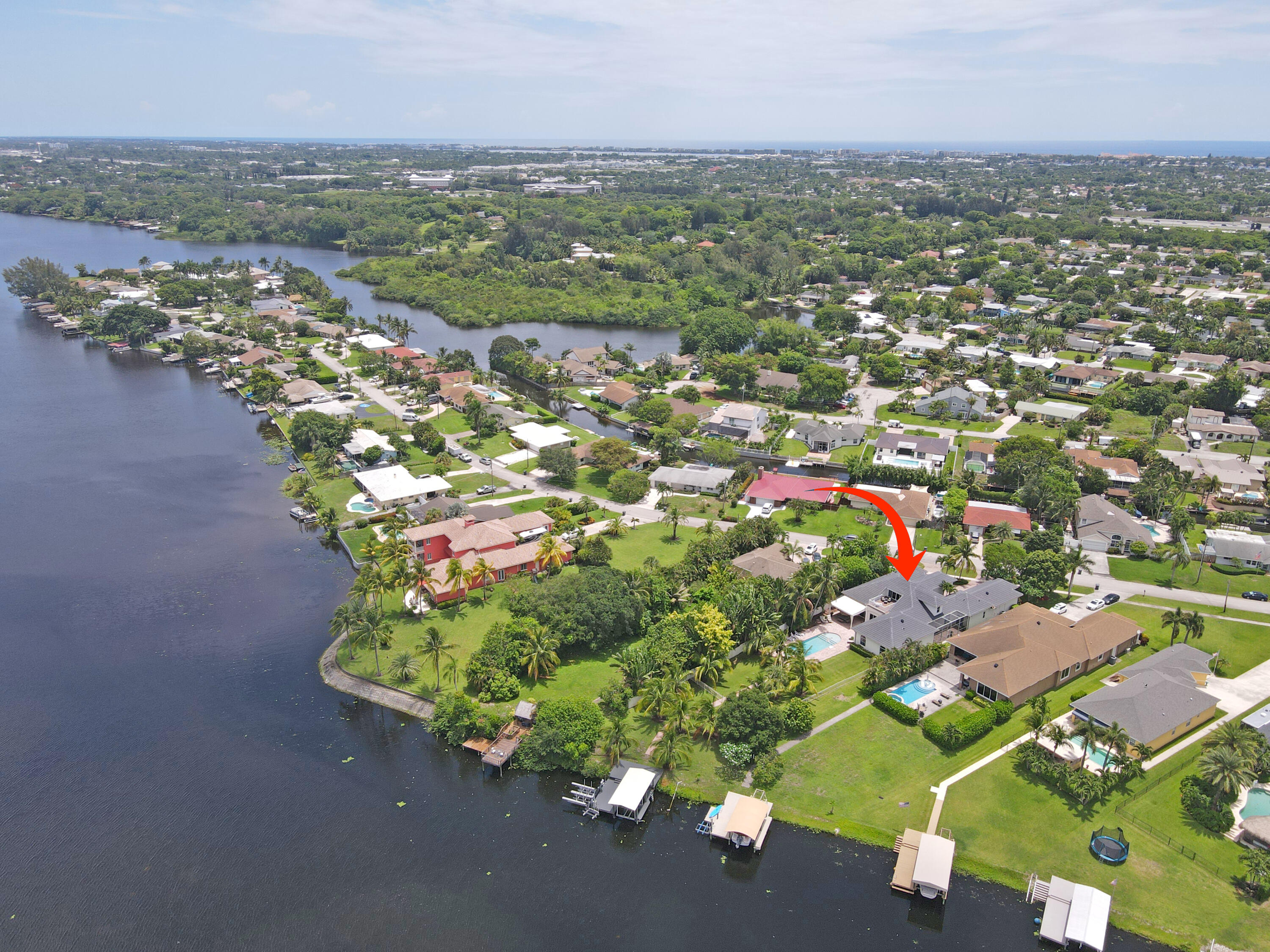 an aerial view of a city with lots of residential buildings