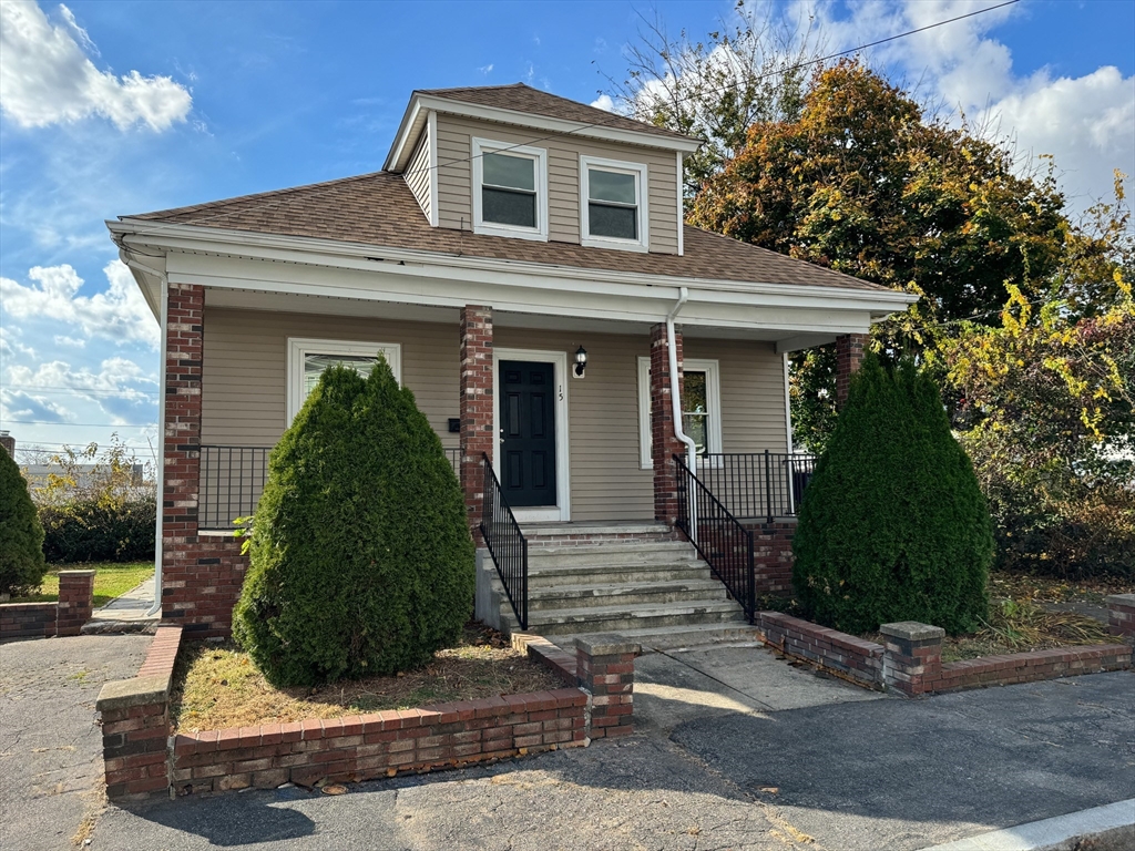 a front view of a house