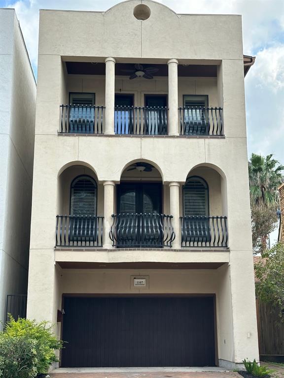 a view of front door of house