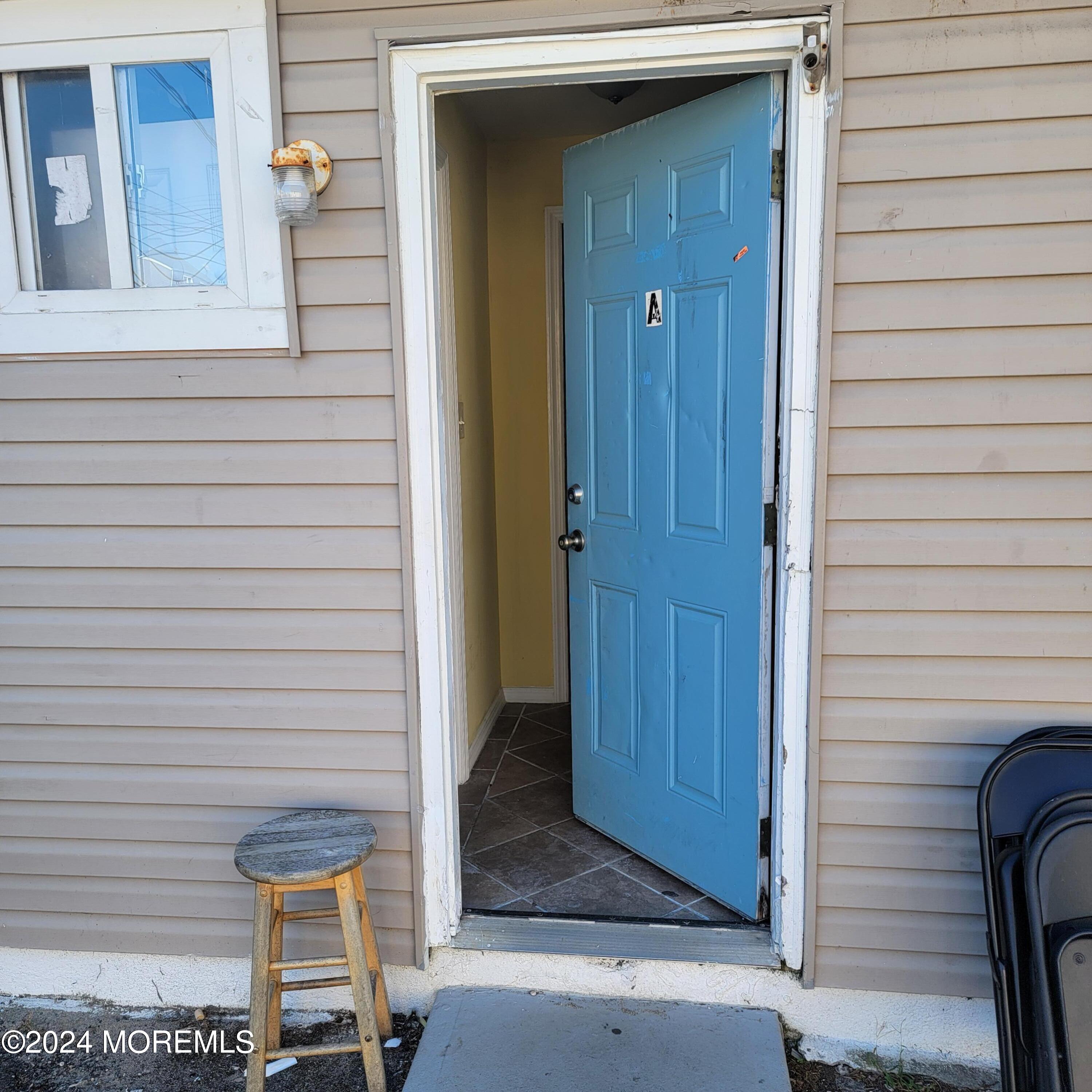 a view of front door