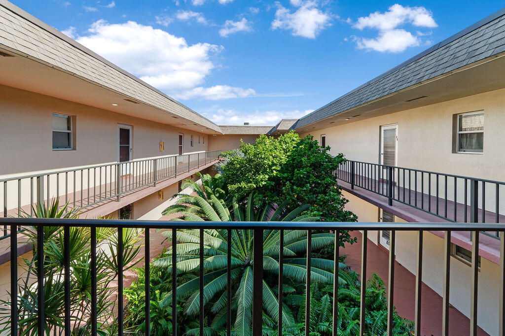 a view of a balcony