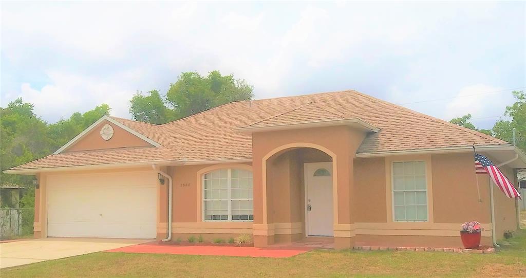 a front view of a house