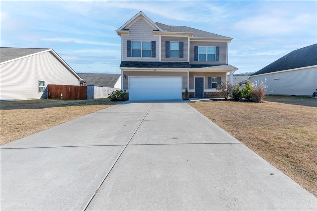 a front view of house with yard