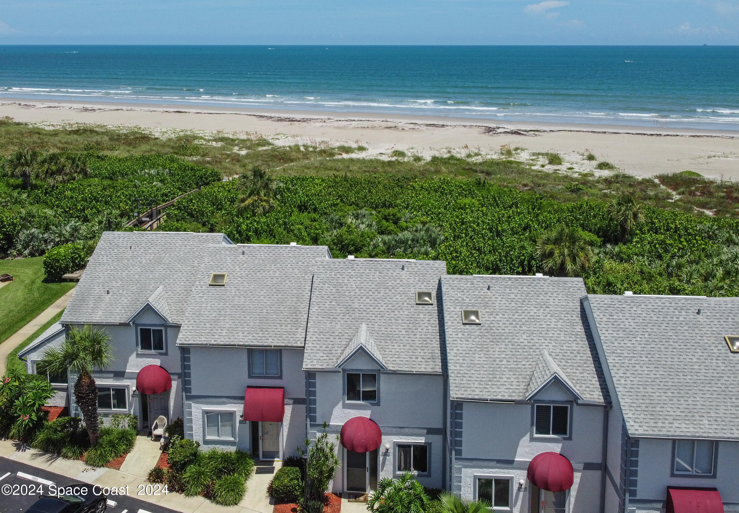 a aerial view of multiple house