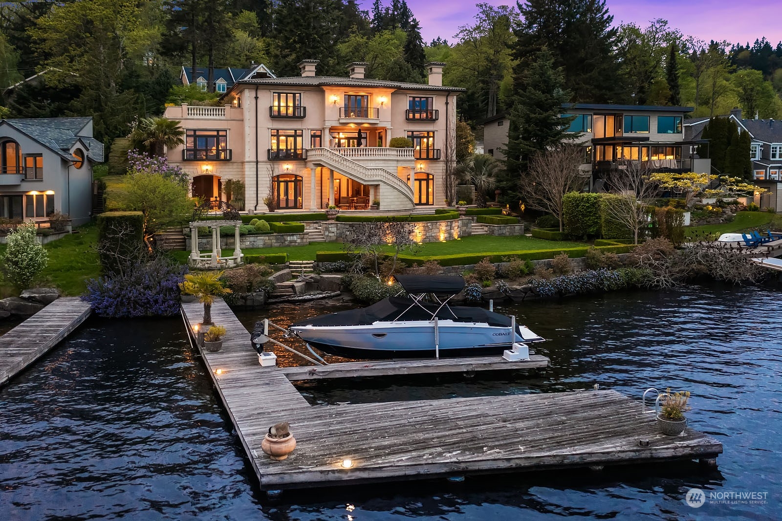 a view of house with a swimming pool