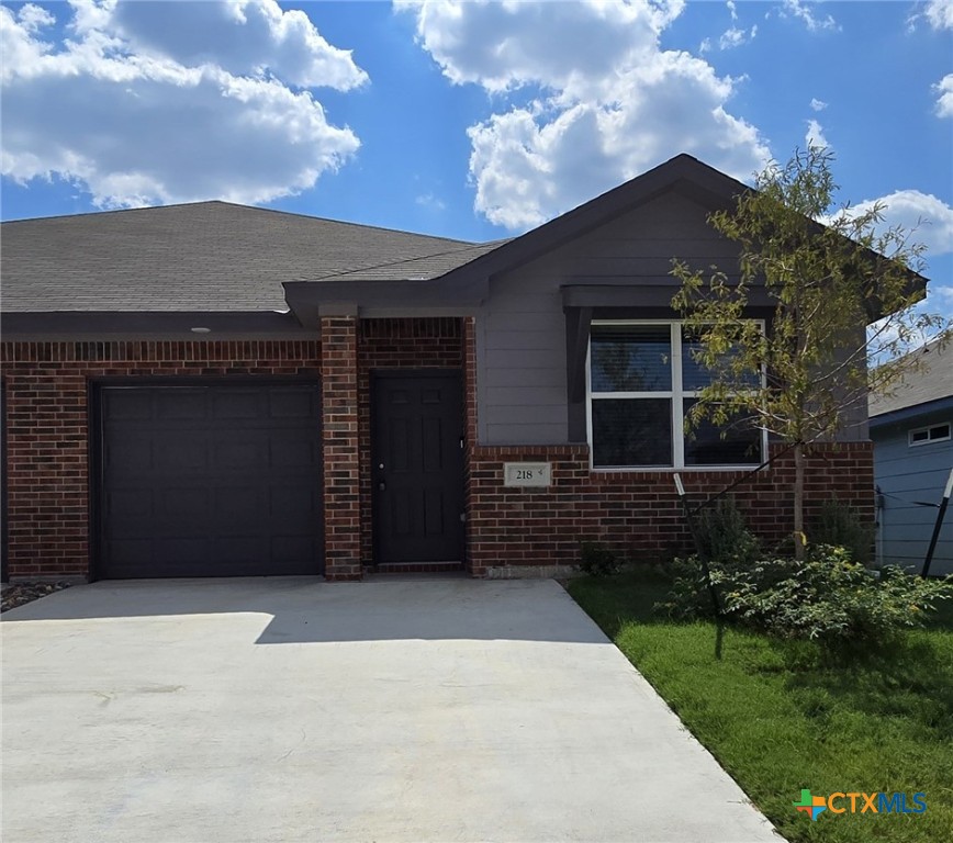 a front view of a house