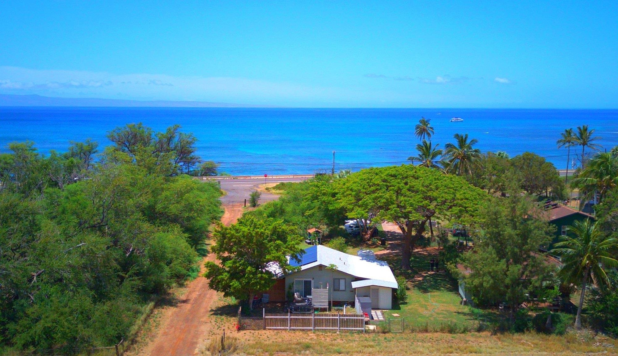 a view of a city with ocean view