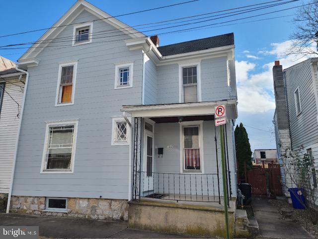 a front view of a house