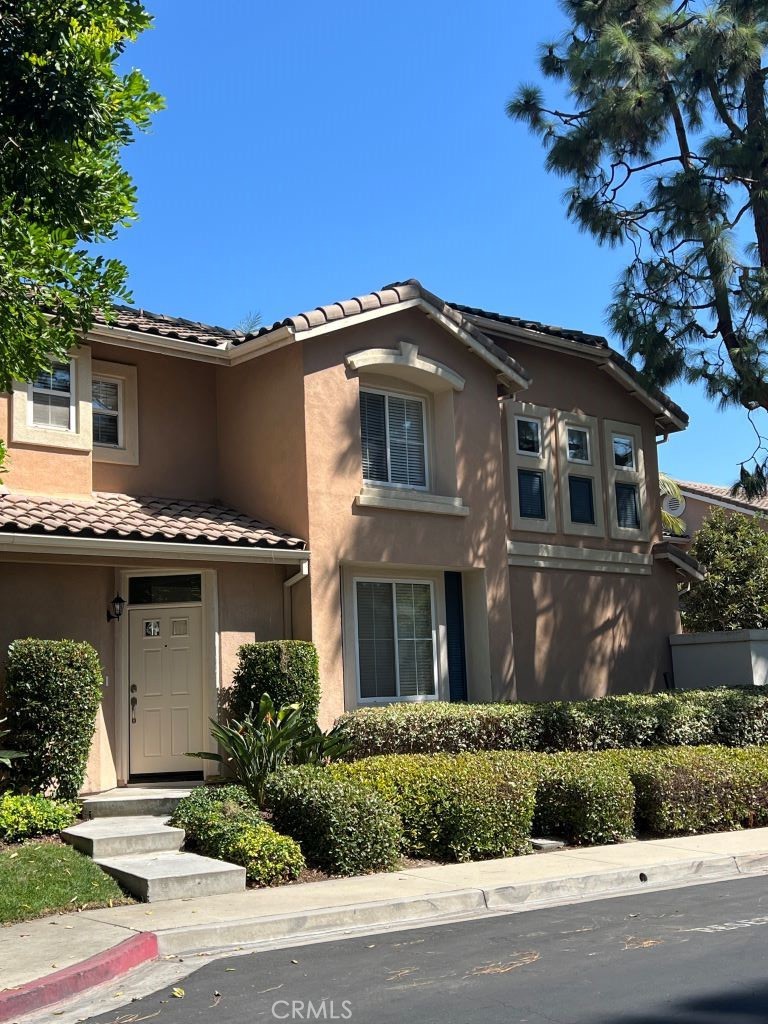 front view of a house with a garage