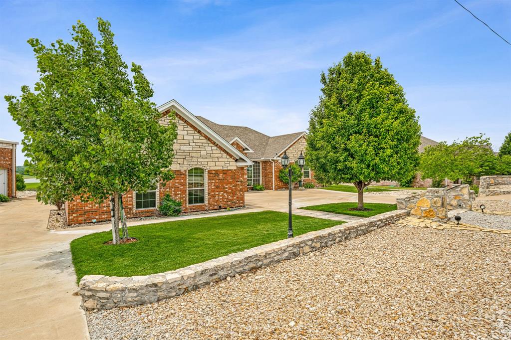 a house with trees in the background