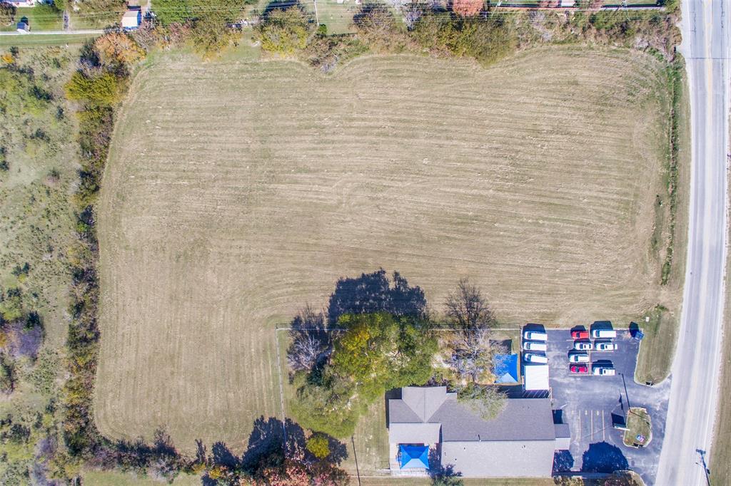 a aerial view of a house