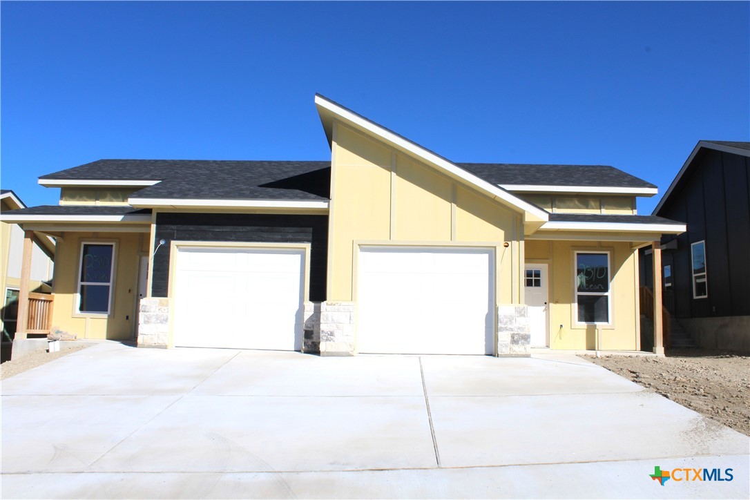 a view of a house with a patio