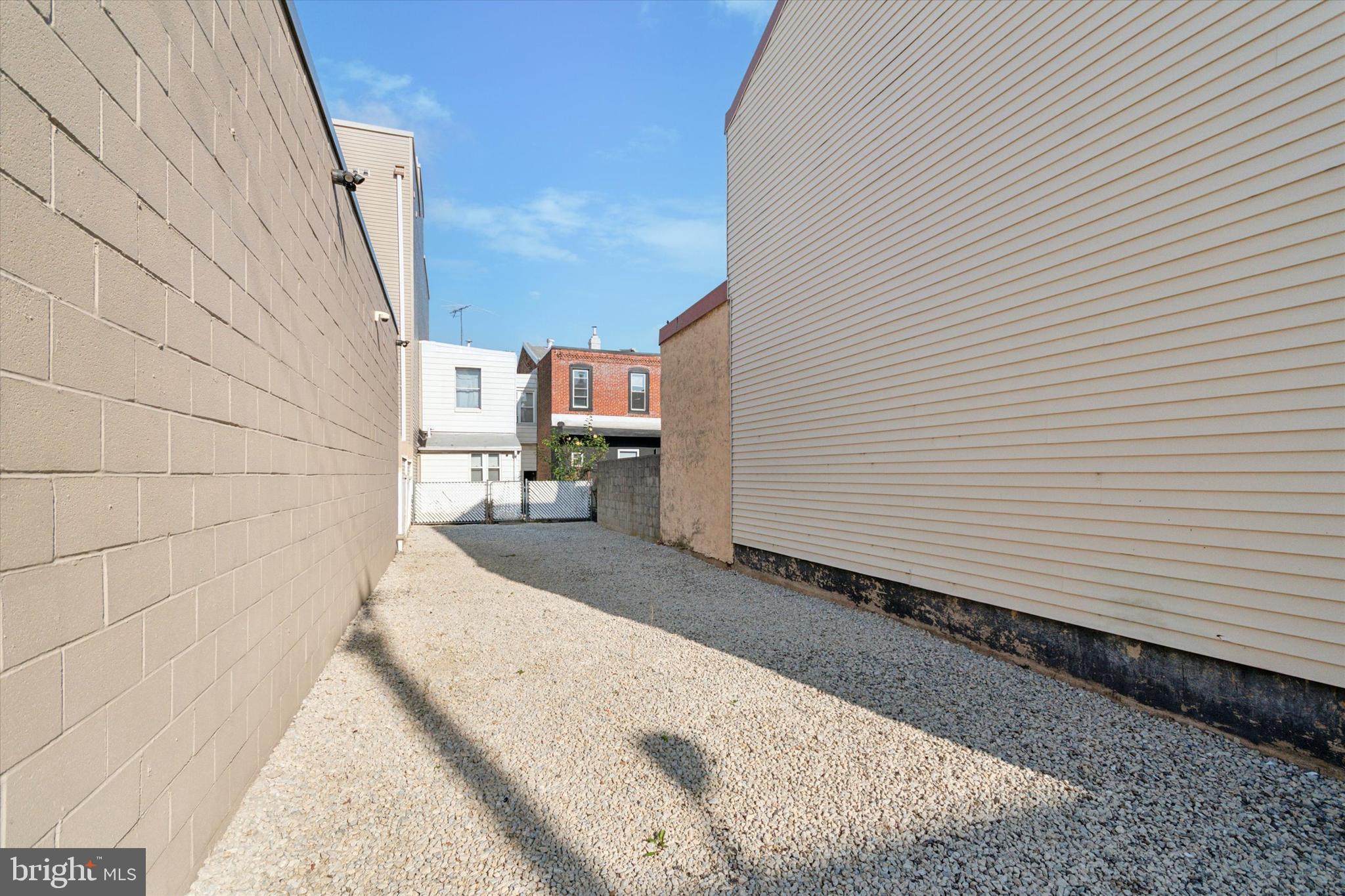 a backyard of a house