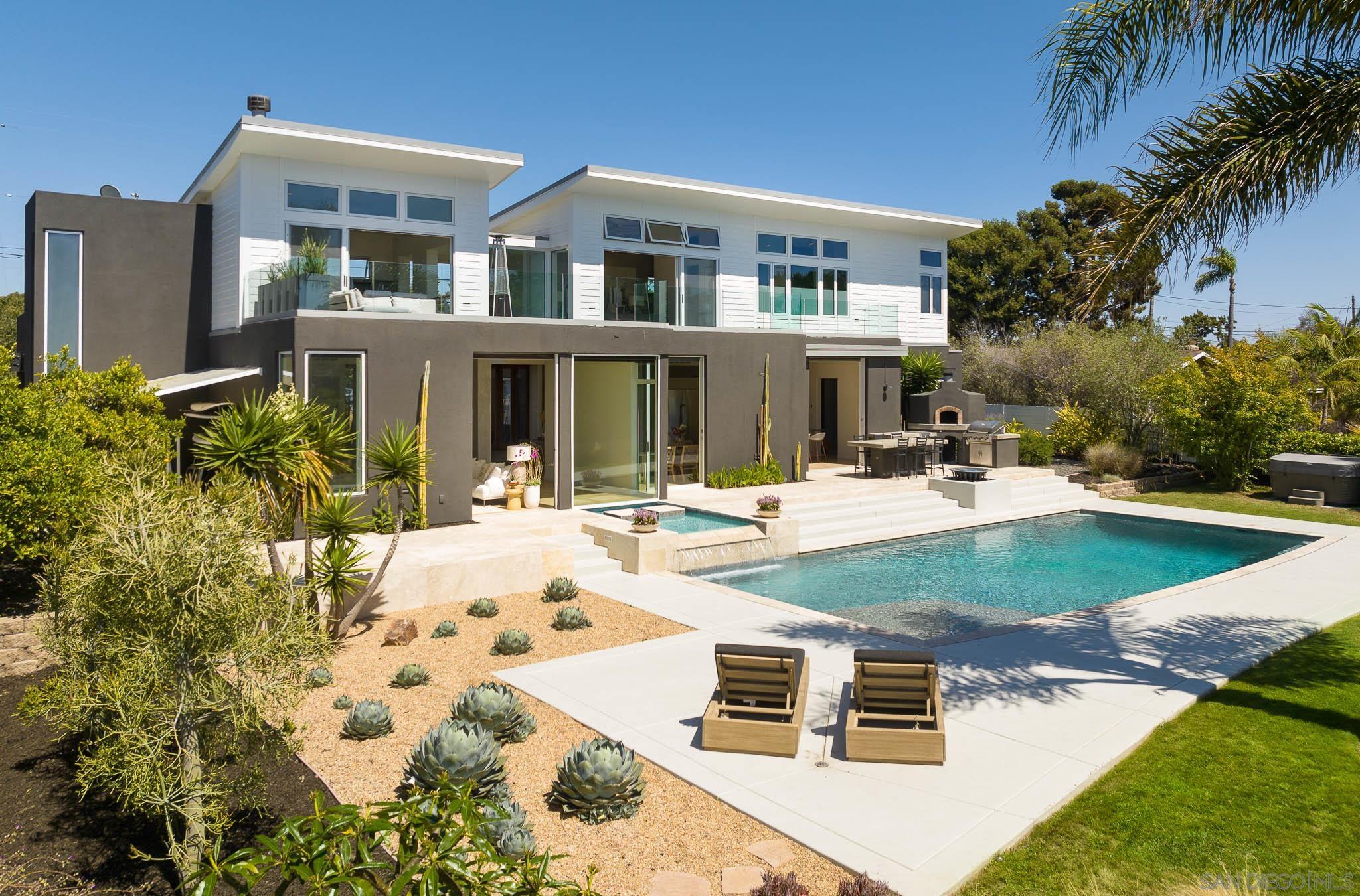 a view of a house with swimming pool