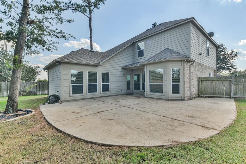 Texas Sized patio off of back of house.