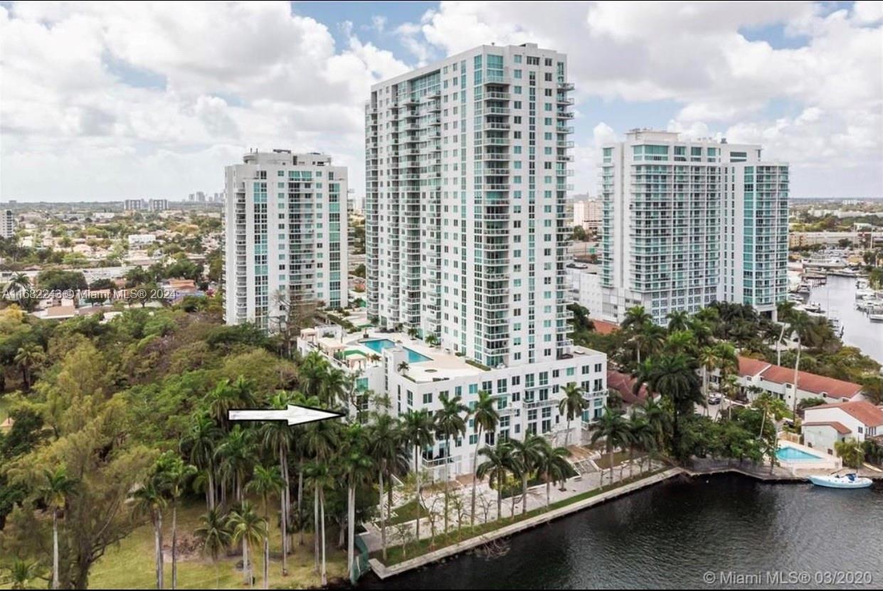 a view of a city with tall buildings