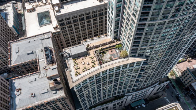 top view of a building