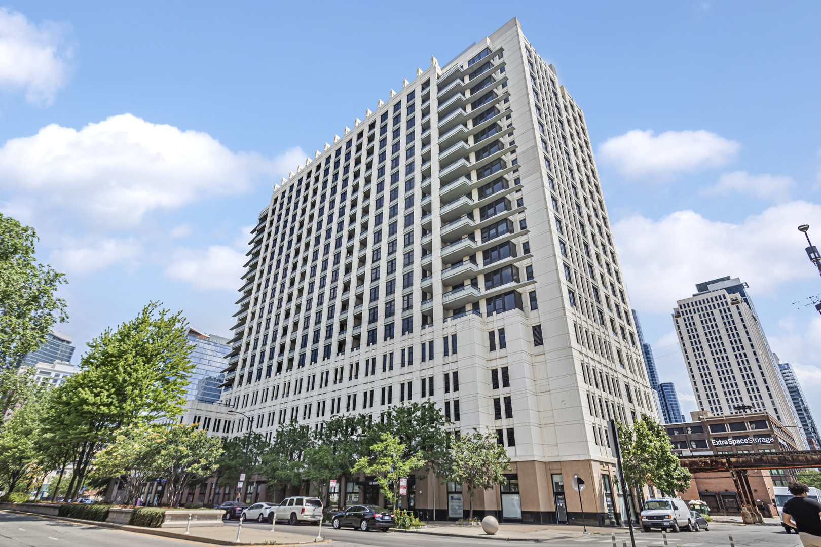 a view of a large building