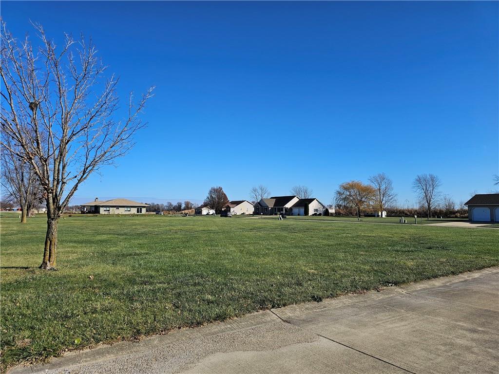 a view of grassy field with trees