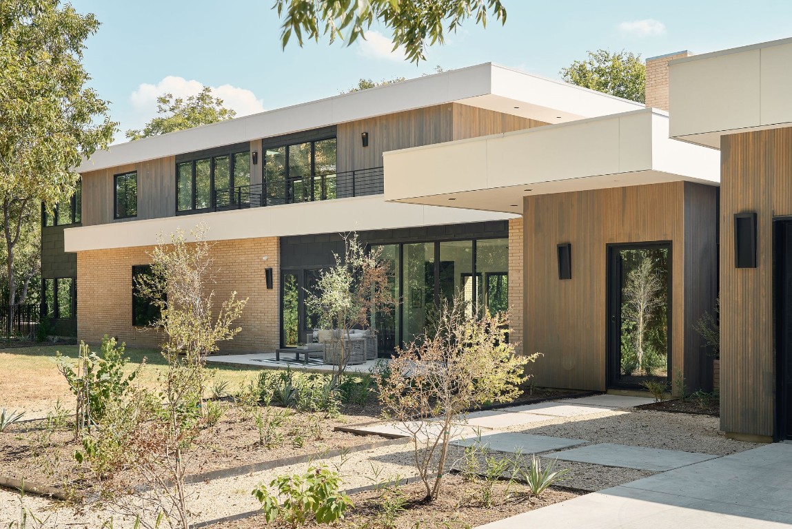 a front view of a house