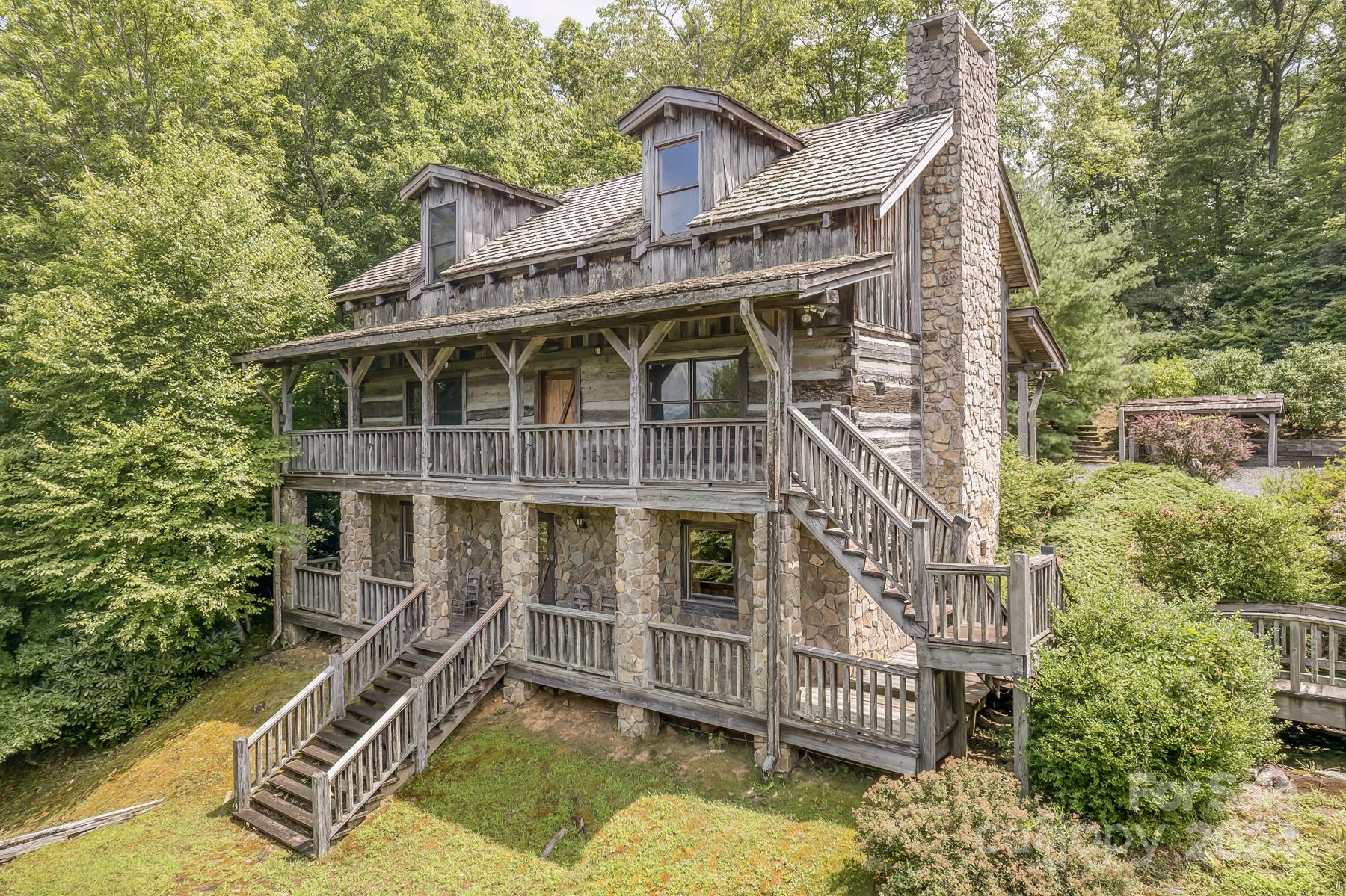 a view of a house with a balcony