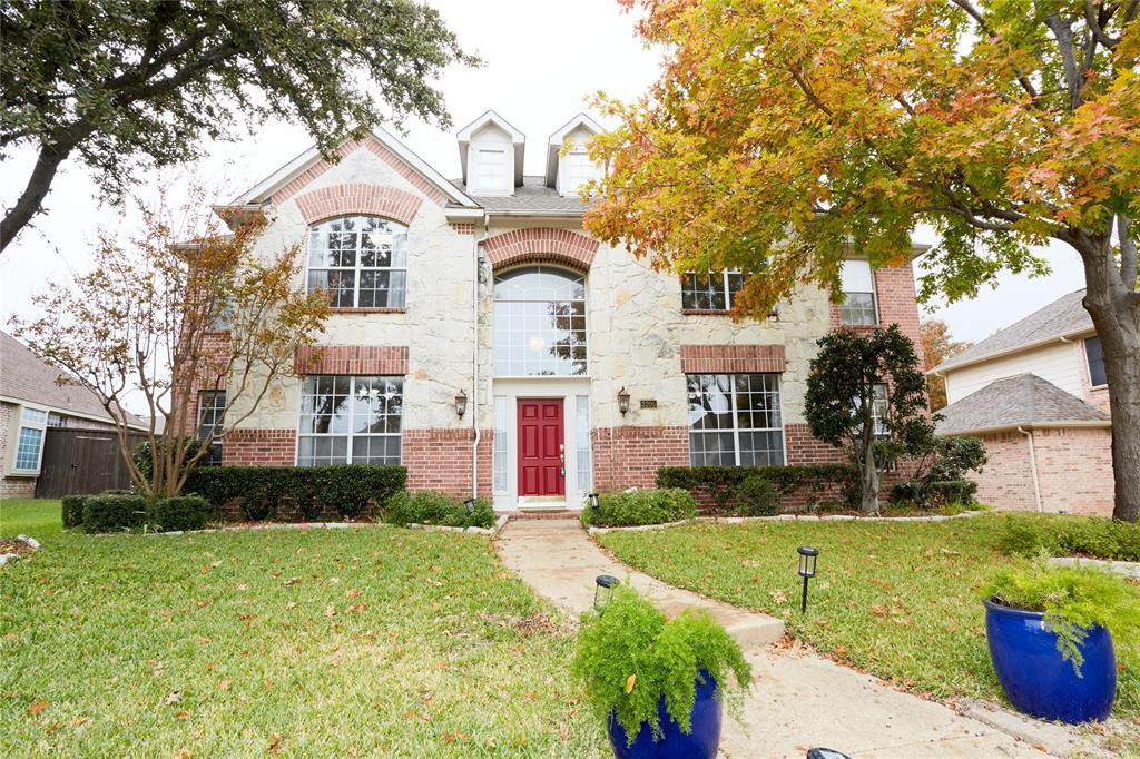 View of front of home with a front yard