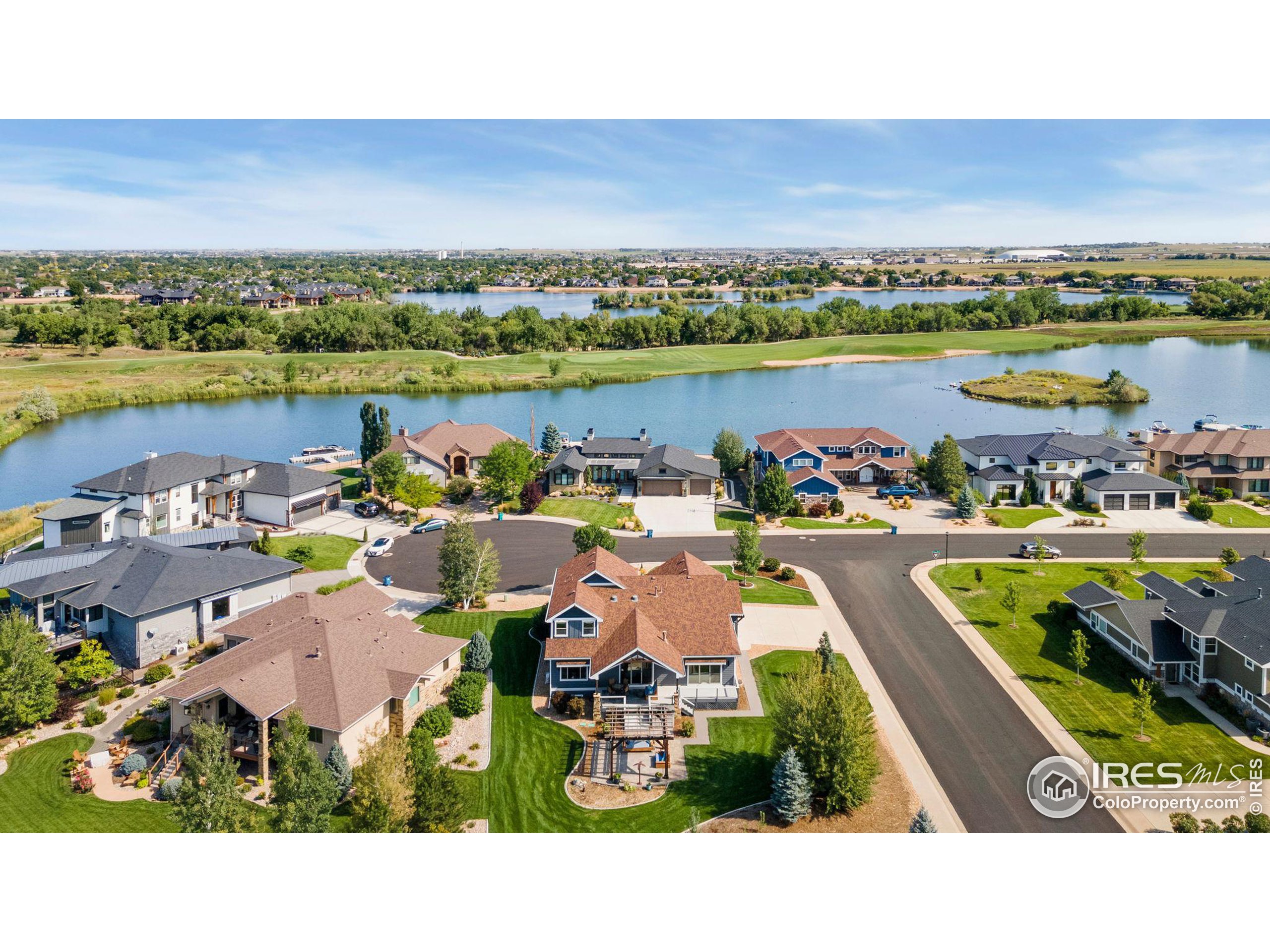 an aerial view of a city