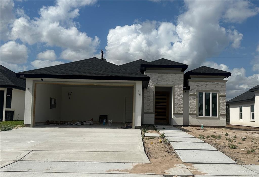 a front view of a house