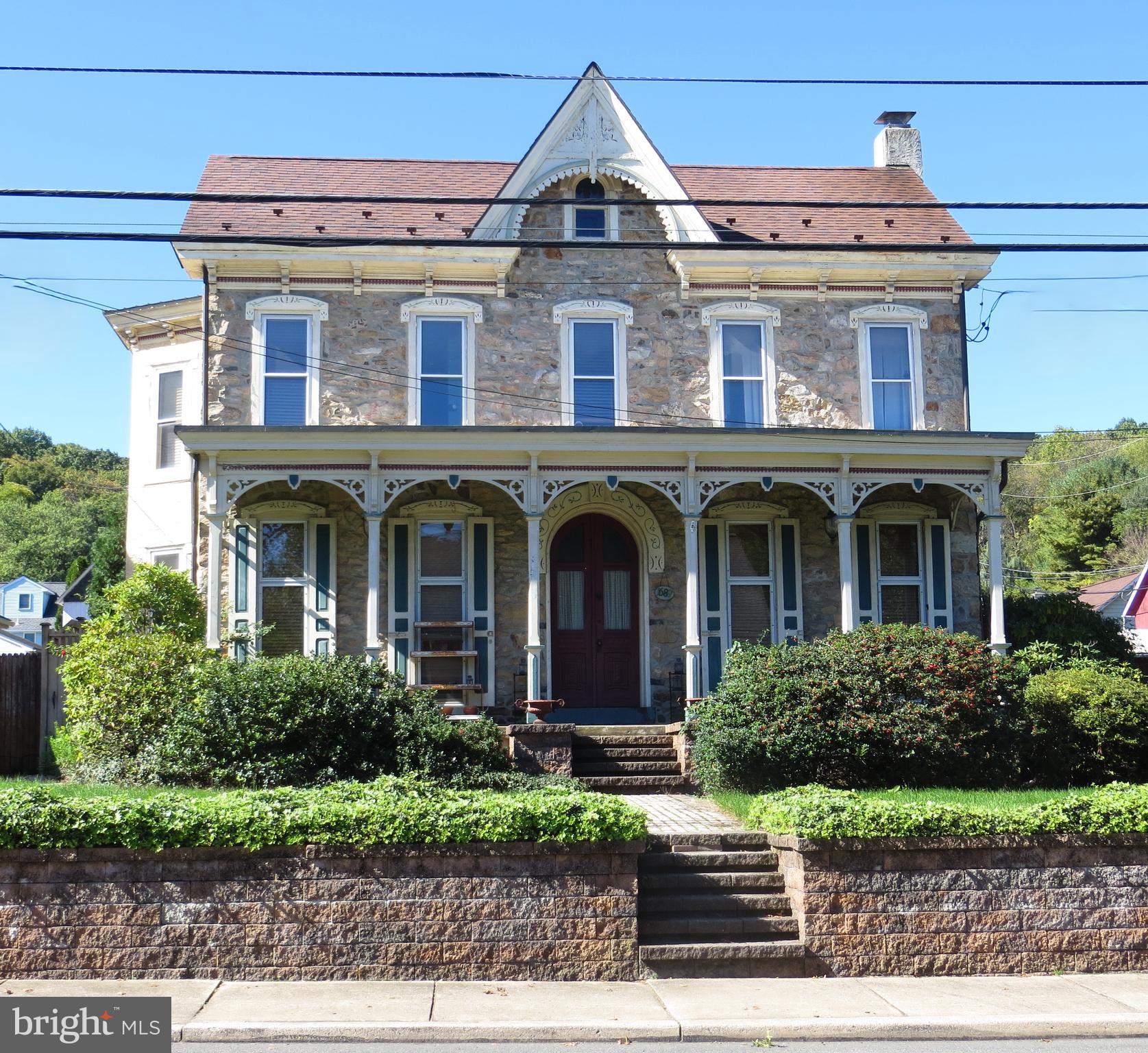 a front view of residential houses