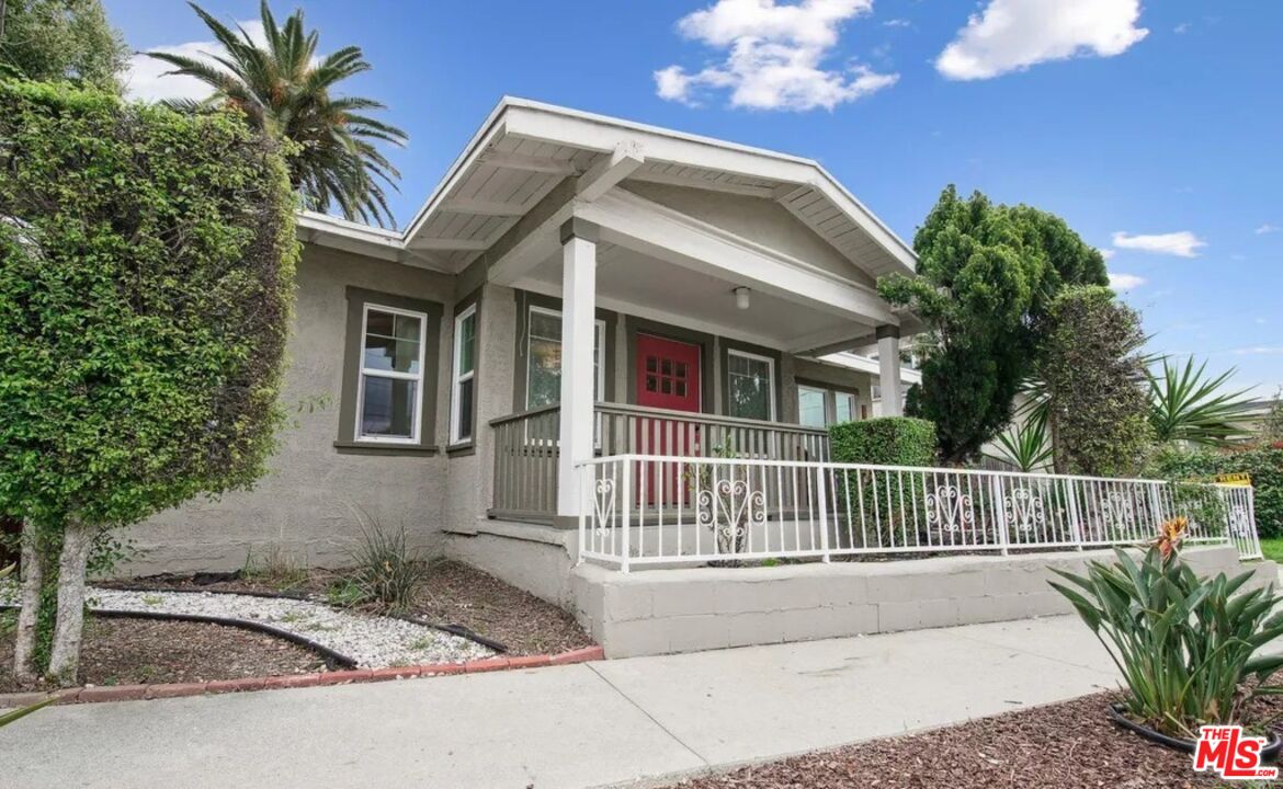 a front view of a house